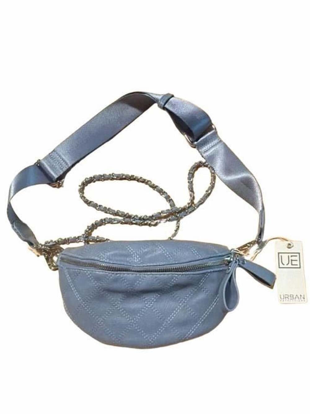 Urban Expressions Lachlan Quilted Belt Bag Blue